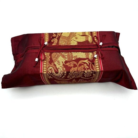 Asian Rectangular Tissue box Kleenex Cover Holder Silk Bathroom Accessory FANCY - Picture 3 of 16